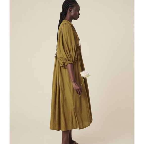 Opia clover olive green maxi dress size xl - Picture 6 of 8